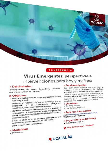 VIRUS EMERGENTES: PERSPECTIVAS E INTERVENCIONES PARA HOY Y MAÑANA